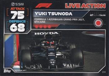 2022 Topps Turbo Attax F1 #200 Yuki Tsunoda Front