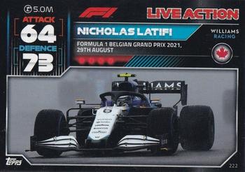 2022 Topps Turbo Attax F1 #222 Nicholas Latifi Front