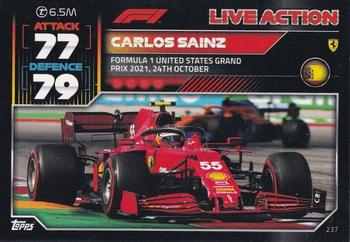 2022 Topps Turbo Attax F1 #237 Carlos Sainz Front