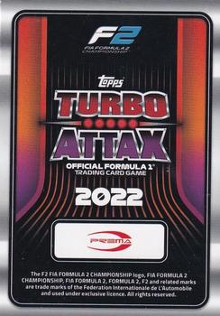 2022 Topps Turbo Attax F1 #297 Oscar Piastri Back