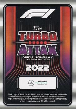 2022 Topps Turbo Attax F1 #338 George Russell Back