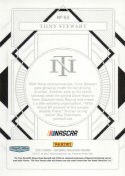 2021 Panini National Treasures #53 Tony Stewart Back
