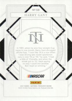 2021 Panini National Treasures #59 Harry Gant Back