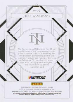 2021 Panini National Treasures #72 Jeff Gordon Back