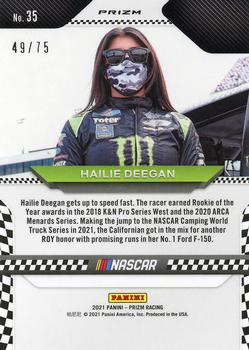 2021 Panini Prizm - Disco #35 Hailie Deegan Back