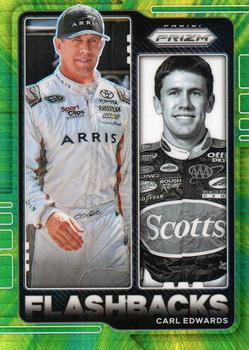 2021 Panini Prizm - Hyper Prizm Green and Yellow #75 Carl Edwards Front