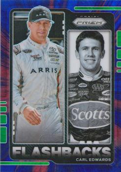 2021 Panini Prizm - Hyper Prizm Red and Blue #75 Carl Edwards Front