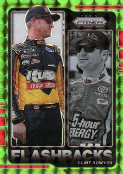 2021 Panini Prizm - Reactive Green #78 Clint Bowyer Front