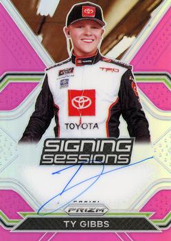2021 Panini Prizm - Signing Sessions Pink Prizm #S-TY Ty Gibbs Front