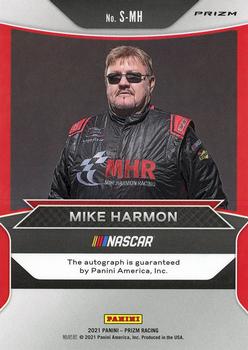 2021 Panini Prizm - Signing Sessions Prizm #S-MH Mike Harmon Back