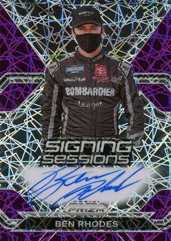 2021 Panini Prizm - Signing Sessions Purple Velocity #S-BR Ben Rhodes Front