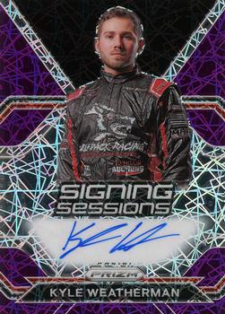 2021 Panini Prizm - Signing Sessions Purple Velocity #S-KW Kyle Weatherman Front