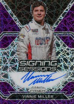 2021 Panini Prizm - Signing Sessions Purple Velocity #S-VM Vinnie Miller Front