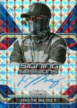 2021 Panini Prizm - Signing Sessions Reactive Blue #S-MM Mason Massey Front