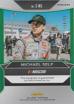 2021 Panini Prizm - Signing Sessions Reactive Blue #S-MS Michael Self Back