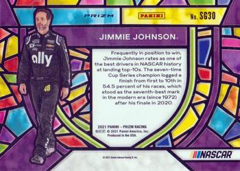 2021 Panini Prizm - Stained Glass #SG30 Jimmie Johnson Back
