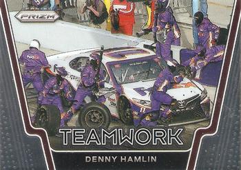 2021 Panini Prizm - Teamwork #T3 Denny Hamlin Front