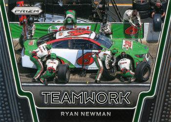2021 Panini Prizm - Teamwork #T14 Ryan Newman Front