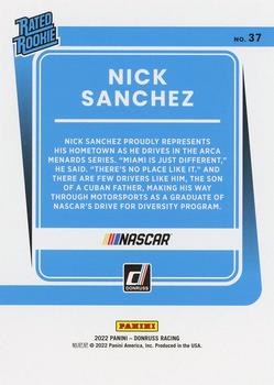 2022 Donruss #37 Nick Sanchez Back