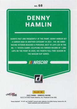 2022 Donruss #68 Denny Hamlin Back