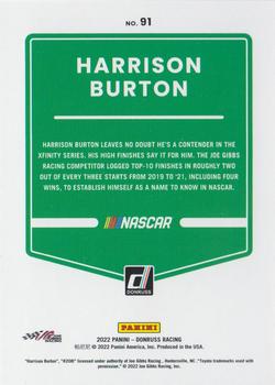 2022 Donruss #91 Harrison Burton Back