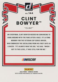 2022 Donruss #144 Clint Bowyer Back
