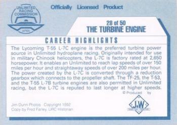 1992 APBA Thunder on the Water #28 The Turbine Engine Back