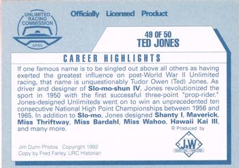 1992 APBA Thunder on the Water #49 Ted Jones Back