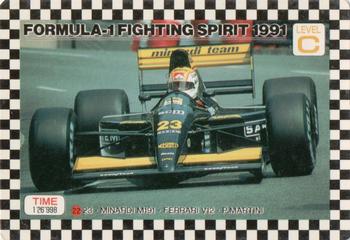 1991 Amada Formula-1 Fighting Spirit #22 Pierluigi Martini Front