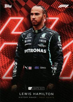 2021 Topps Formula 1 Lights Out #NNO Lewis Hamilton Front
