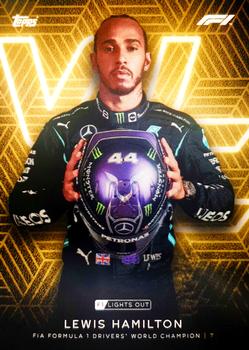 2021 Topps Formula 1 Lights Out #NNO Lewis Hamilton Front