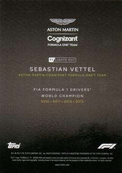 2021 Topps Formula 1 Lights Out #NNO Sebastian Vettel Back