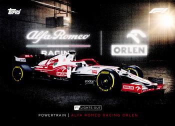 2021 Topps Formula 1 Lights Out #NNO Alfa Romeo Racing ORLEN Front