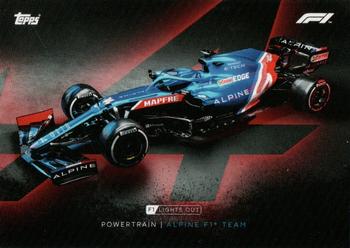 2021 Topps Formula 1 Lights Out #NNO Alpine F1 Team Front