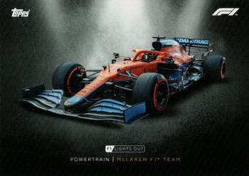 2021 Topps Formula 1 Lights Out #NNO McLaren F1 Team Front