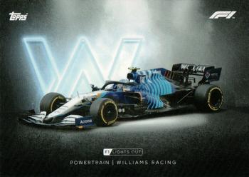 2021 Topps Formula 1 Lights Out #NNO Williams Racing Front