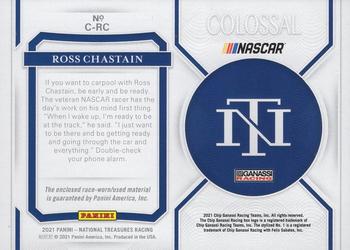 2021 Panini National Treasures - Colossal Race Used Firesuits Prime #C-RC Ross Chastain Back