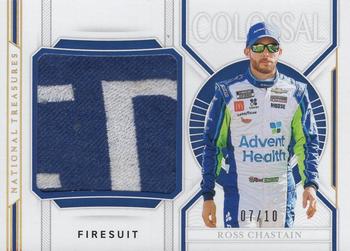 2021 Panini National Treasures - Colossal Race Used Firesuits Prime #C-RC Ross Chastain Front