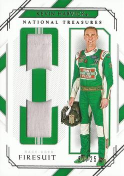 2021 Panini National Treasures - Dual Race Used Firesuits #DRU-KH Kevin Harvick Front