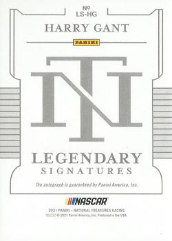 2021 Panini National Treasures - Legendary Signatures #LS-HG Harry Gant Back