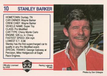 1991 Racing Legends IHRA #10 Stanley Barker Back