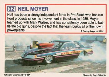 1991 Racing Legends IHRA #32 Neil Moyer Back