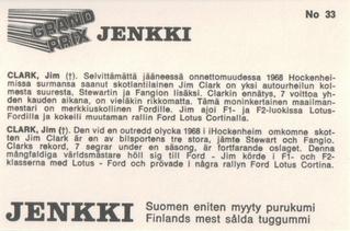 1975 Hellas Grand Prix Jenkki #33 Jim Clark Back