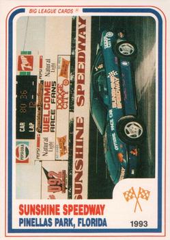 1993 Big League Sunshine Speedway #02 B387 Sunshine Speedway Front