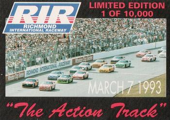 1993 Racing Champions Track Series #02102RC Richmond Front