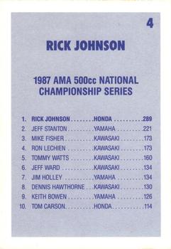 1988 SC Racing Motocross #4 Rick Johnson Back