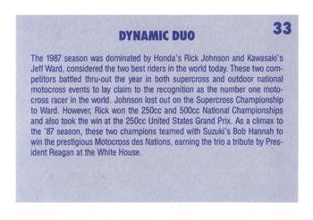 1988 SC Racing Motocross #33 Rick Johnson / Jeff Ward Back