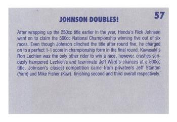1988 SC Racing Motocross #57 Rick Johnson Back
