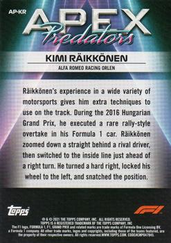 2021 Topps Formula 1 - Apex Predators #AP-KR Kimi Räikkönen Back