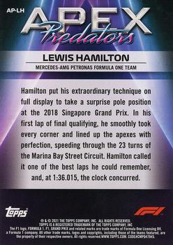 2021 Topps Formula 1 - Apex Predators #AP-LH Lewis Hamilton Back